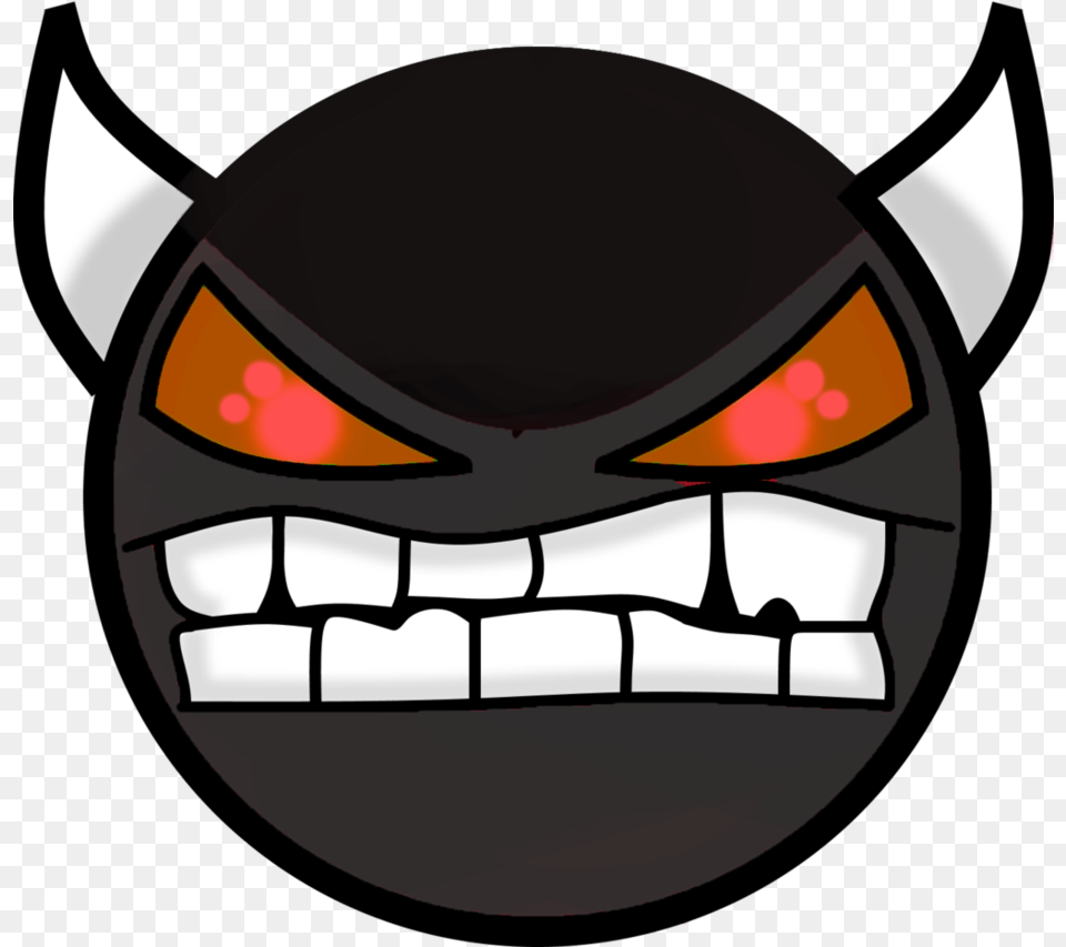 Svg Black And White Geometry Dash My Face Demon Face Geometry Dash, Body Part, Mouth, Person, Teeth Free Png