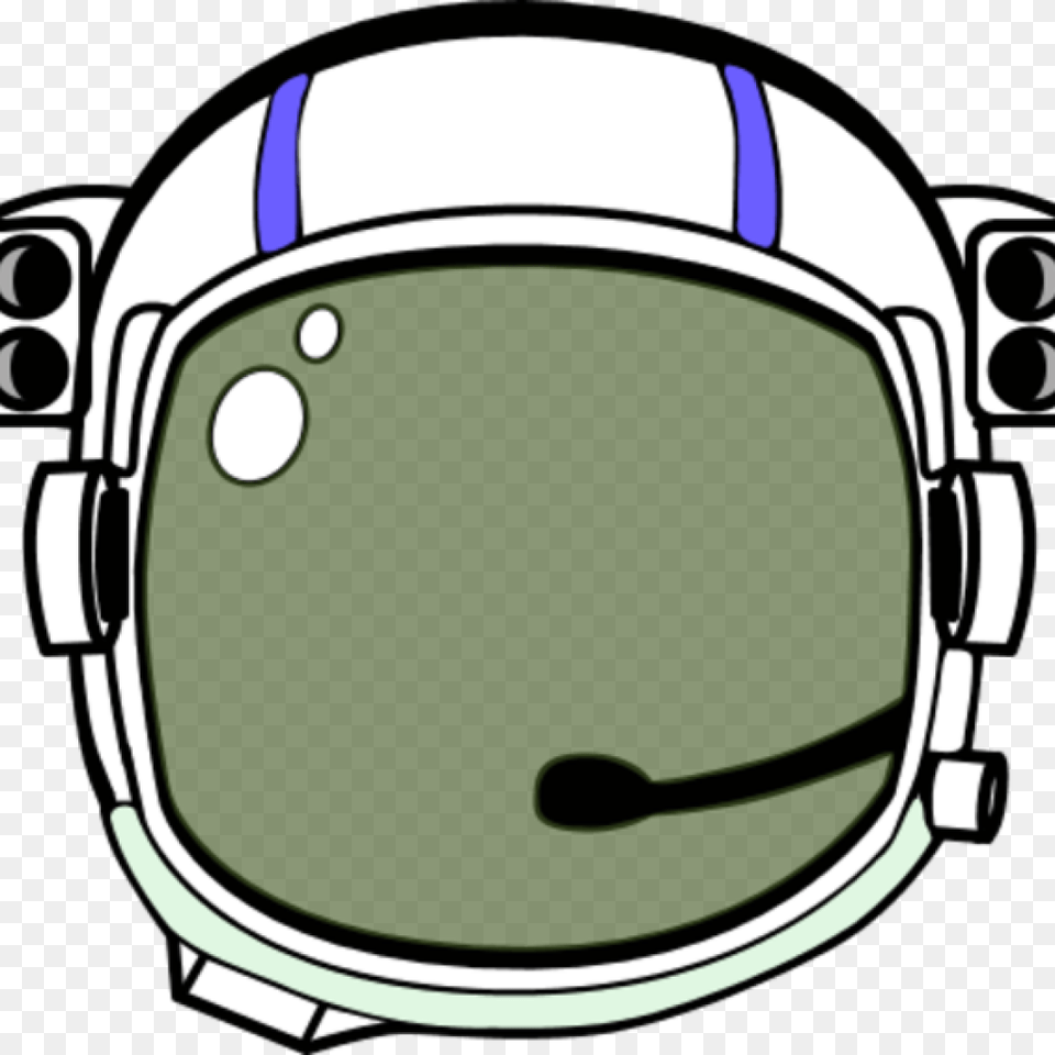 Svg Black And White Library Astronaut Astronaut Helmet Transparent Background, Crash Helmet, American Football, Football, Person Free Png Download