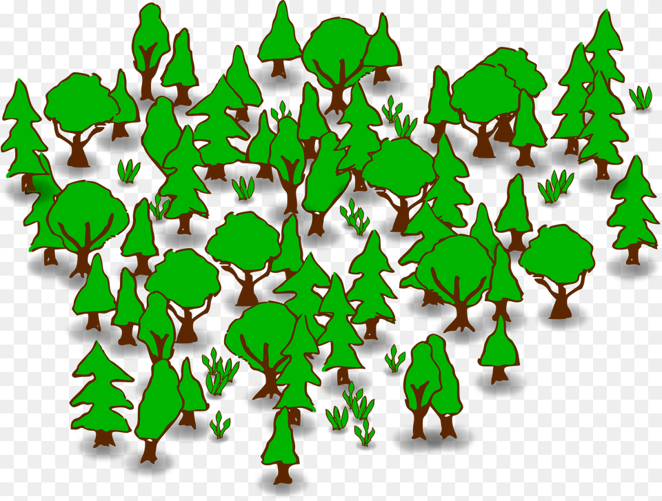 Svg Black And White Library Clip Art Forest Clipart Forest Clipart, Graphics, Pattern, Green, Leaf Png