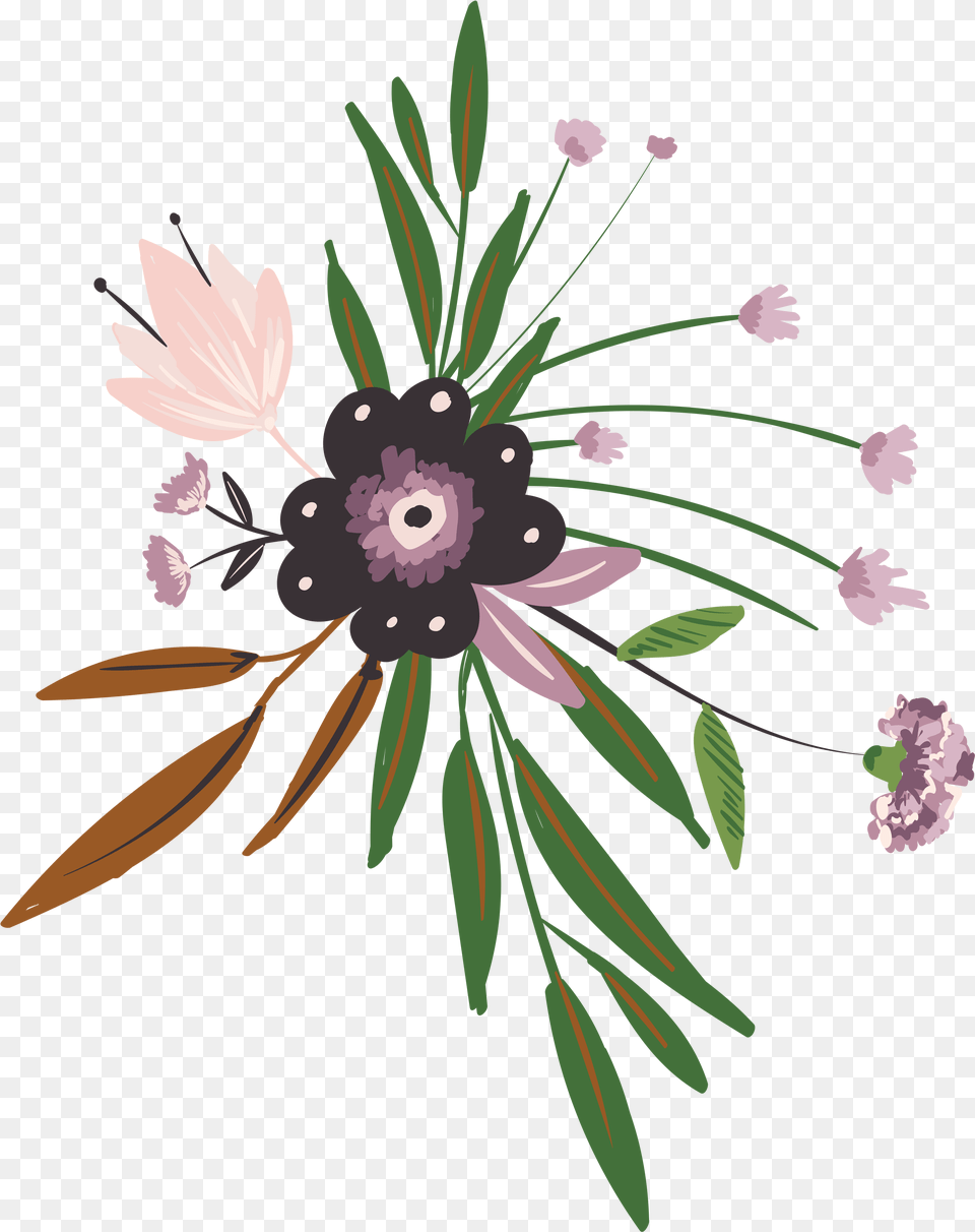 Svg Black And White Library Floral Design Flower Decoration African Daisy, Art, Floral Design, Graphics, Pattern Free Png