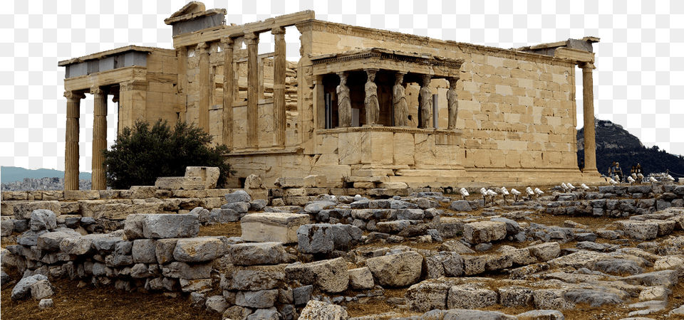 Svg Black And White Of Athens Istock Greece Building Erechtheum, Architecture, Prayer, Shrine, Temple Png