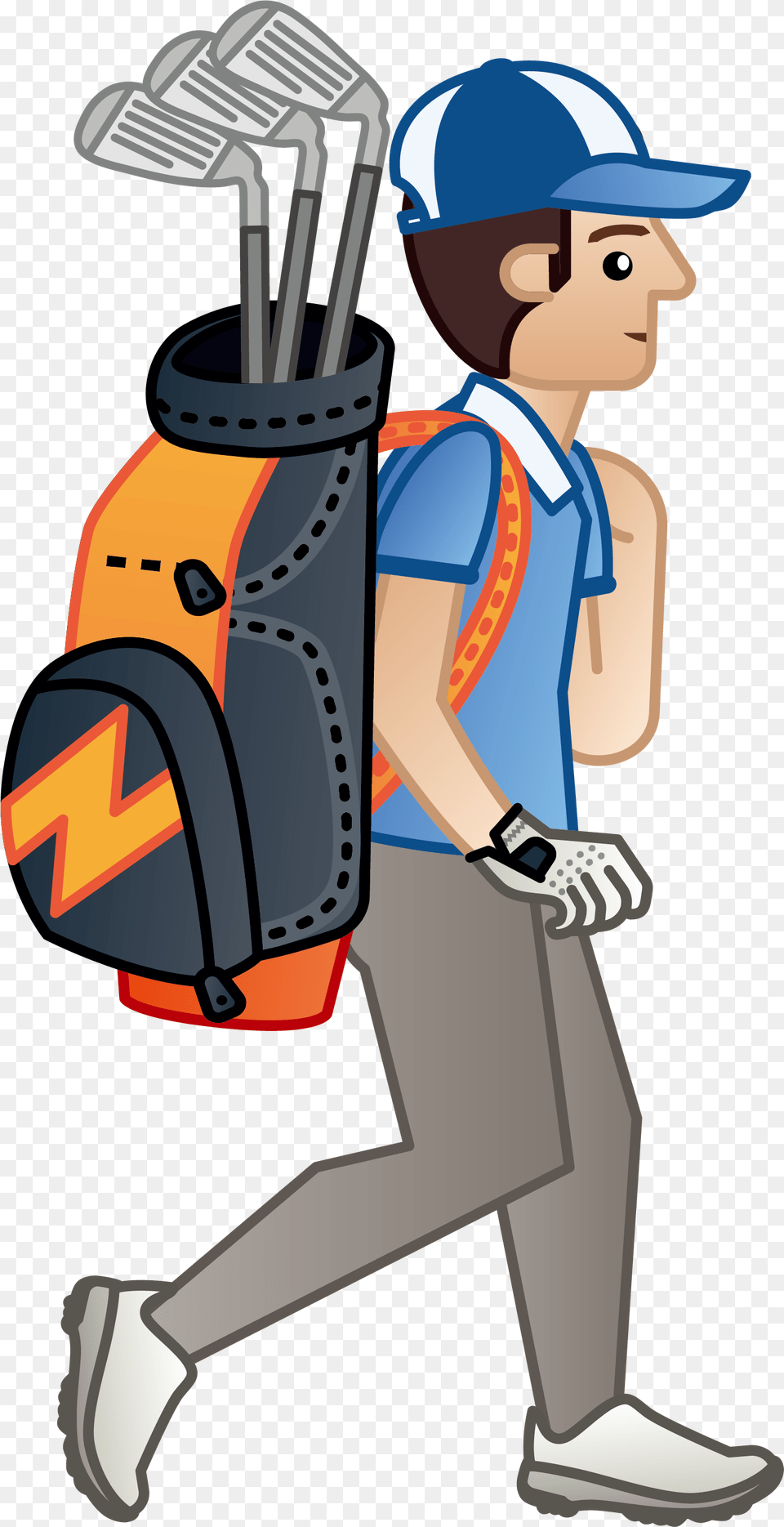 Svg Black And White Stock Clip Art Someone Who Plays Golfer Cartoon, Boy, Child, Male, Person Png Image