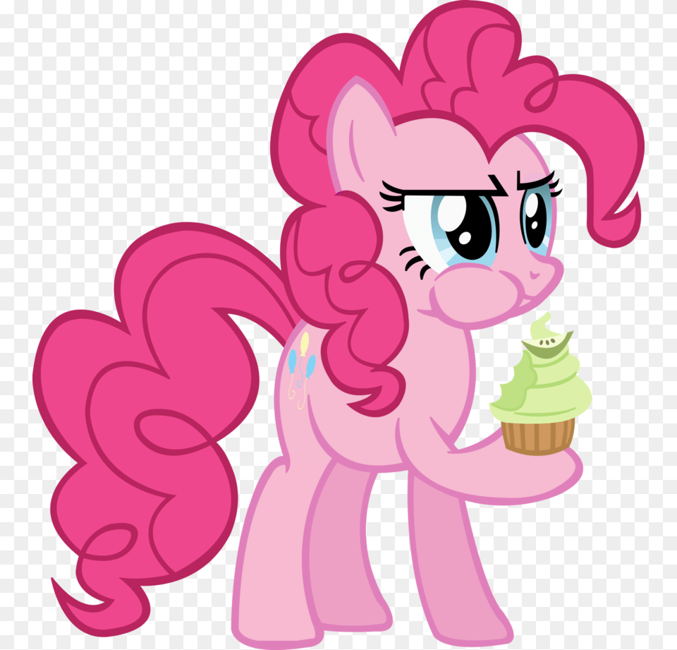 Svg Black And White Stock Pinkie Pie Eating A Cupcake My Little Pony Pinkie Pie Element, Purple, Cream, Dessert, Food Png Image