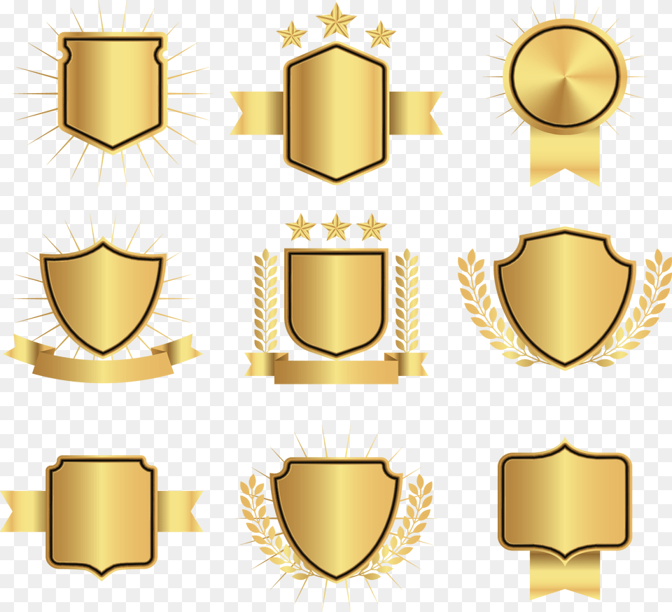 Svg Black And White Stock Quality Assurance Icon Warranty Gradient Golden, Armor, Shield Free Transparent Png