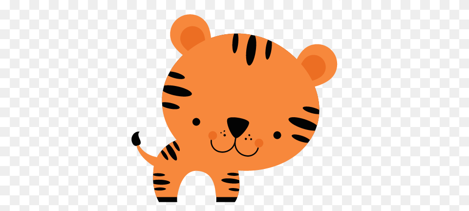 Svg Cutting Cut Svgs Cuts Tiger Cute Cartoon, Animal, Bear, Mammal, Wildlife Free Png