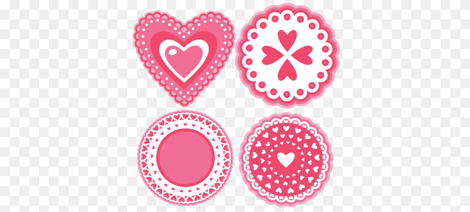 Svg Cutting Files Doily Cut File Valentine Doily, Cream, Dessert, Food, Icing Png