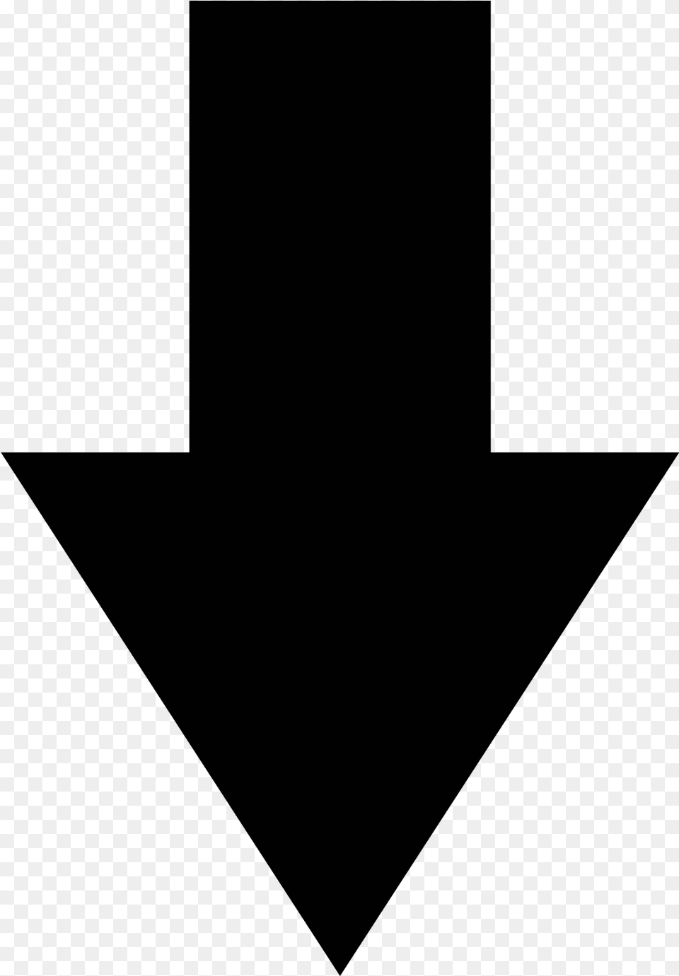 Svg Down Arrow, Gray Free Png