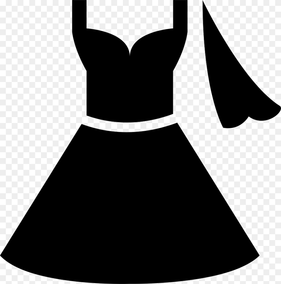 Svg Onlinewebfonts Wedding Dress Icon, Formal Wear, Stencil, Clothing, Fashion Free Png Download
