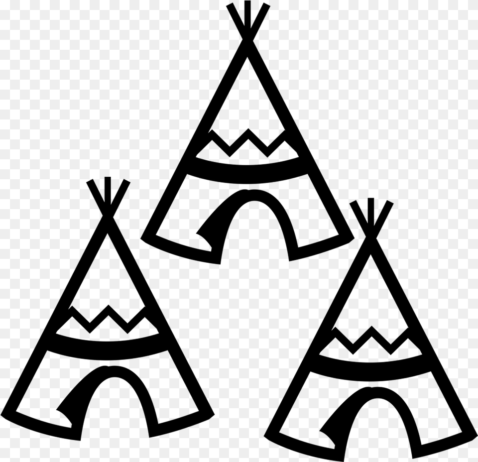 Svg Cornish Tipi Holidays Our Site Village Field Teepee Clipart Black And White, Gray Free Png Download