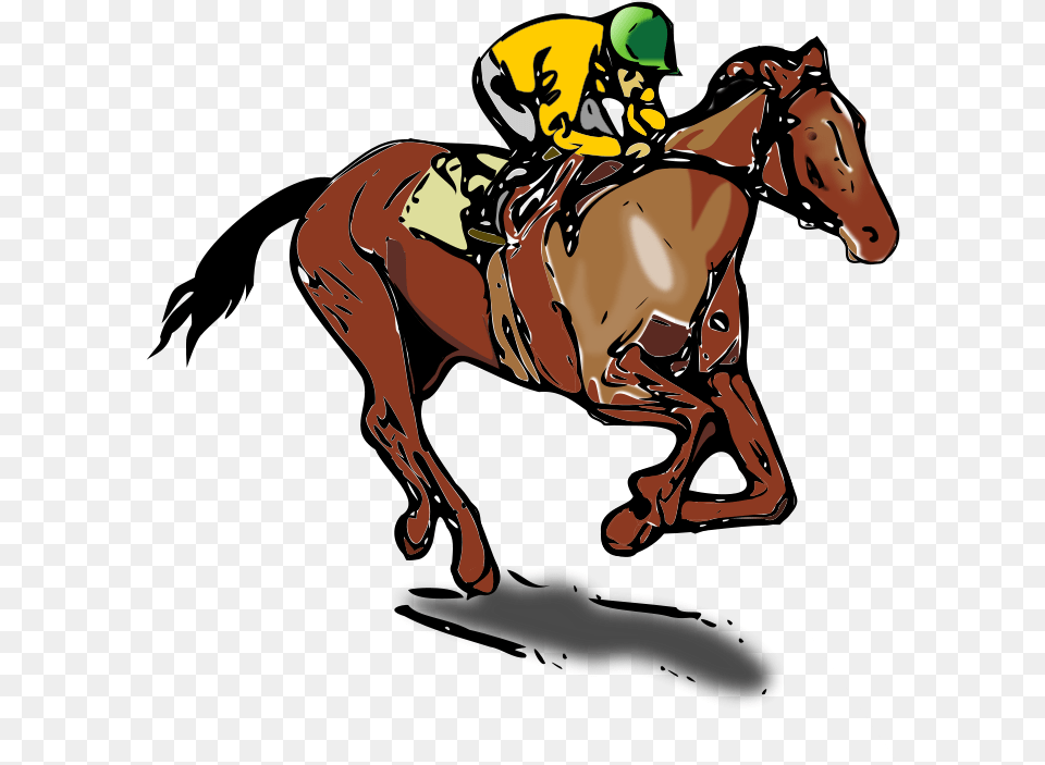 Svg Freeuse Download Clipart Race Horse, Adult, Male, Man, Person Png