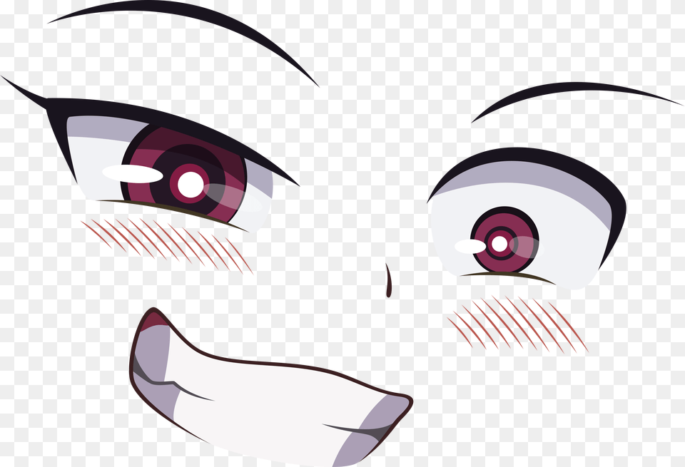 Svg Freeuse Lines For On Anime Eyes And Blush, Art, Graphics, Animal, Fish Free Png Download