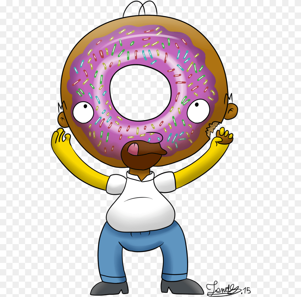 Svg Freeuse Library Donuts Head By Jonas D Simpsons Donut, Food, Sweets Free Png Download