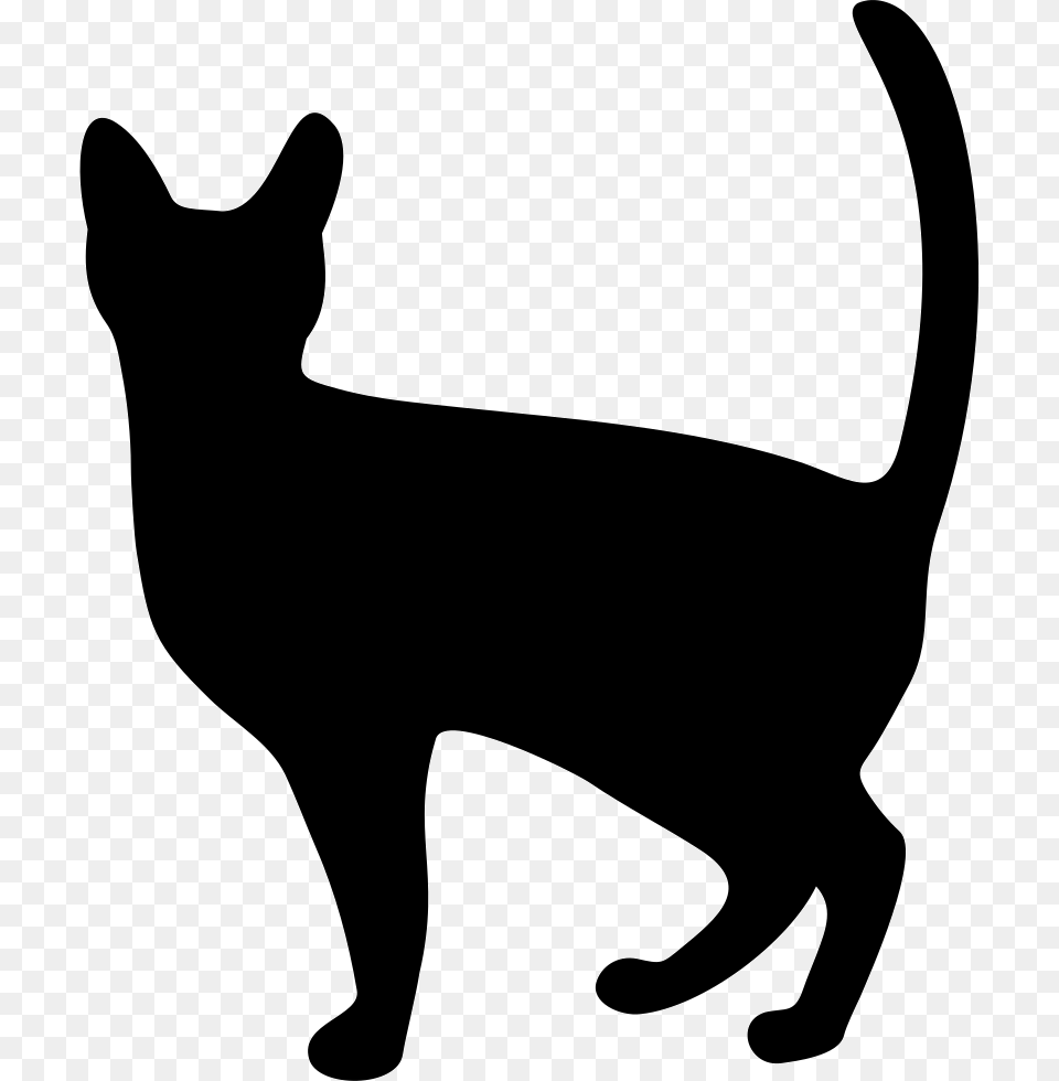 Svg Icon Free Cat Icon, Silhouette, Stencil, Animal, Mammal Png