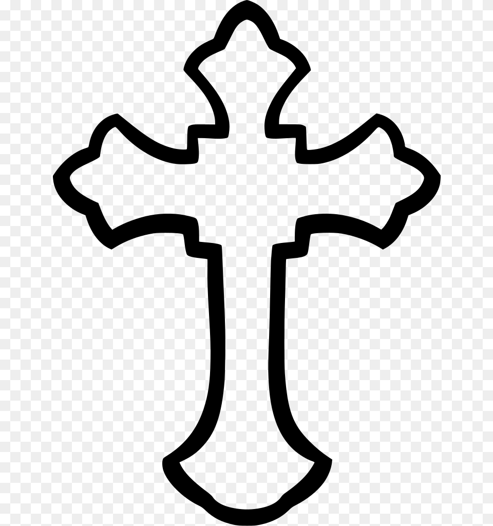 Svg Jesus Cross, Gray Png Image