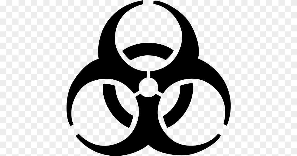 Svg Library Collection Of Hazarded Nuke Biohazard Symbol, Gray Free Png