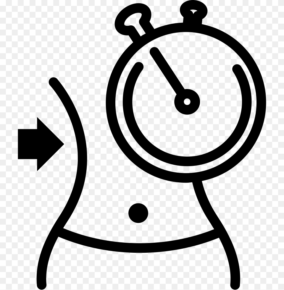 Svg Library Download Body Clip Empty Diet Icon, Alarm Clock, Clock Png Image