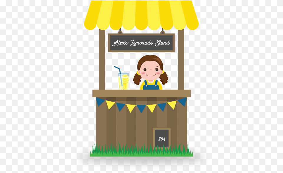 Svg Library Lemonade Stand Clipart Lemonade Stand Cartoon, Baby, Kiosk, Person, People Free Transparent Png