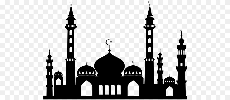 Svg Library Library Black And White Of A Good Mosque Free Transparent Png