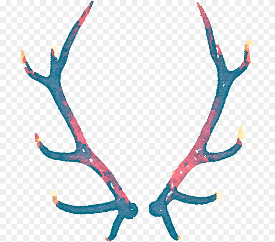 Svg Library Library Watercolor Antler Water Color Antlers Free Png Download
