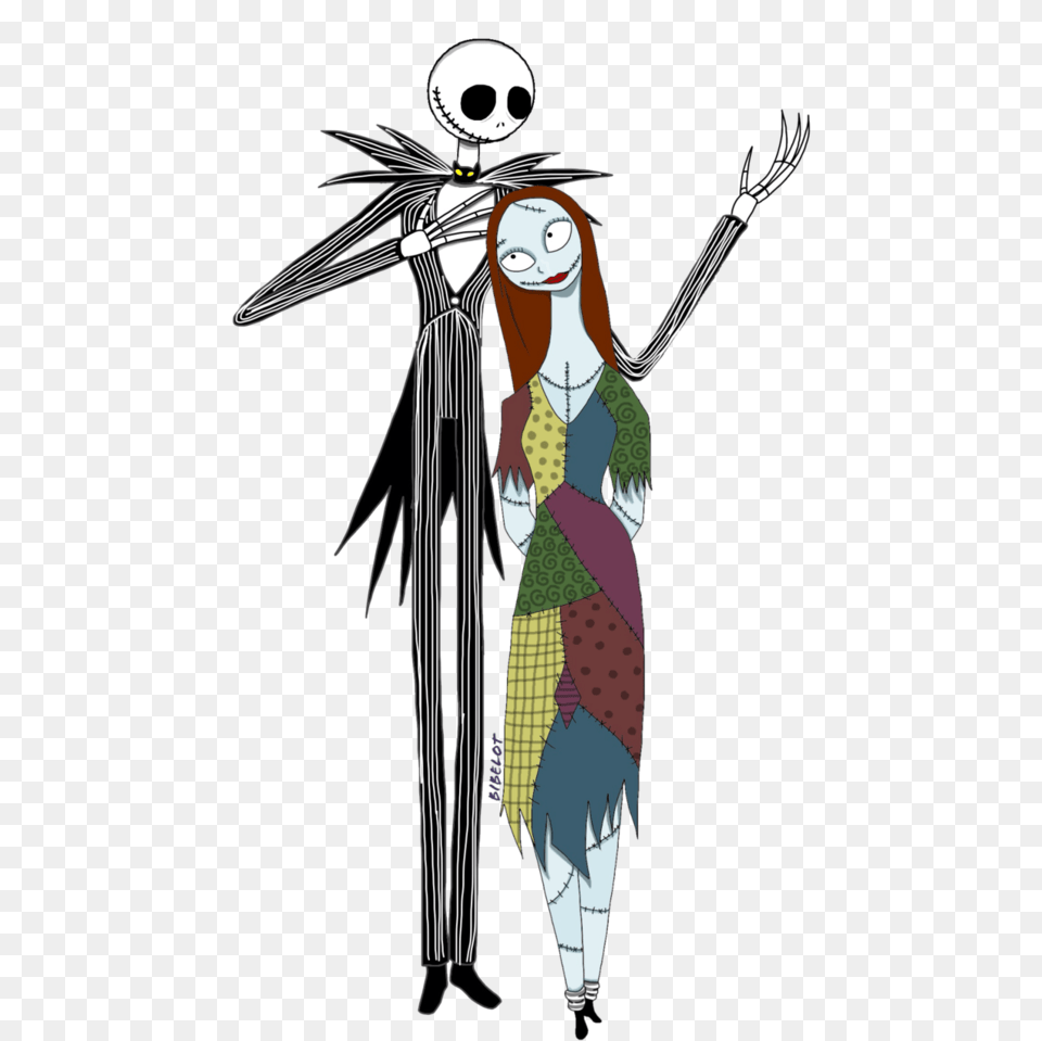 Svg Library Stock And Skellington By Bibelotzombie Jack And Sally, Publication, Book, Comics, Adult Free Png Download
