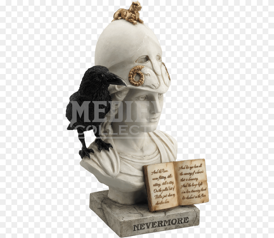 Svg Library Stock Athena Nevermore Wu From Medieval Palla Athena The Raven, Figurine, Animal, Bird, Person Png Image