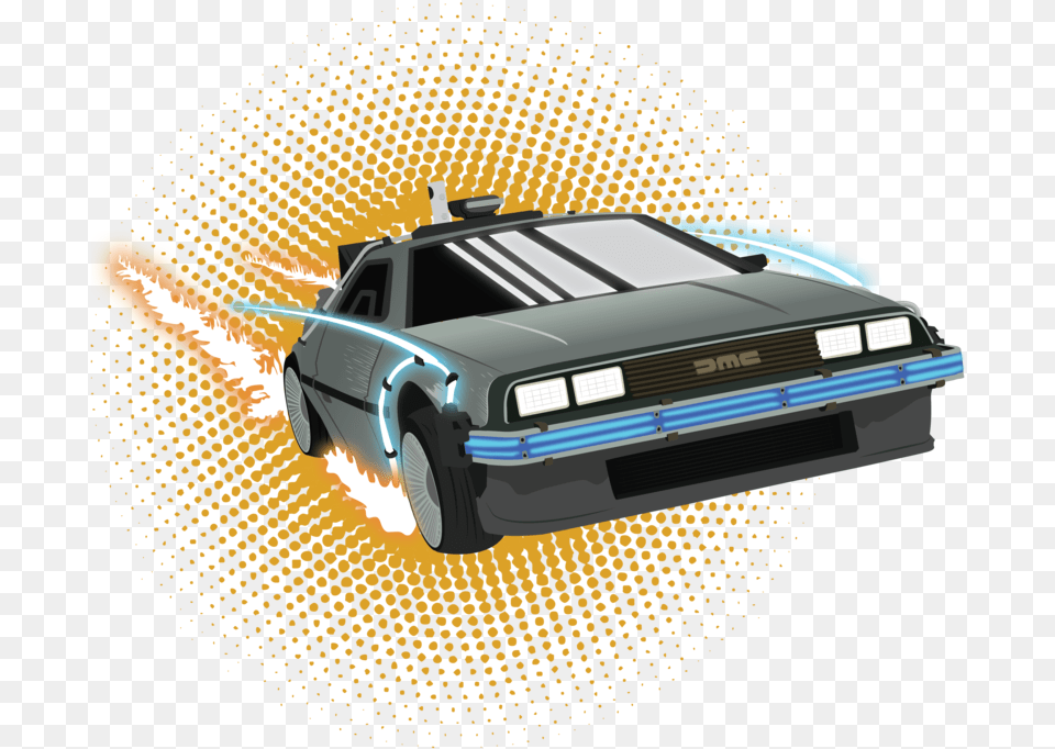 Svg Library Stock Delorean By Winterwolfmedia Printing, Car, Coupe, Sports Car, Transportation Png