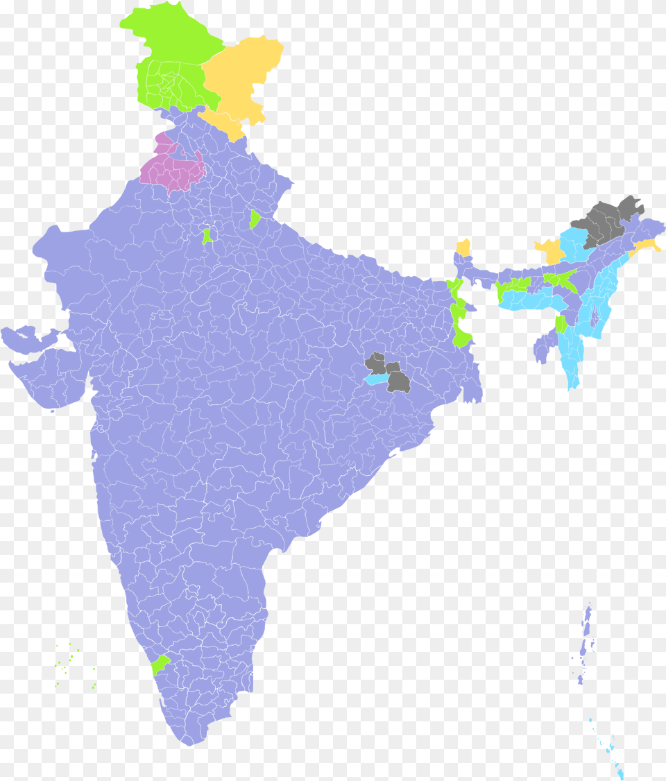 Svg Map Solid Religion In India Map, Atlas, Chart, Diagram, Plot Free Png