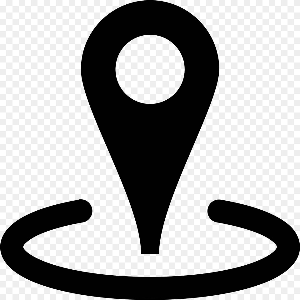 Svg Marker Geo Place Icon, Gray Png Image