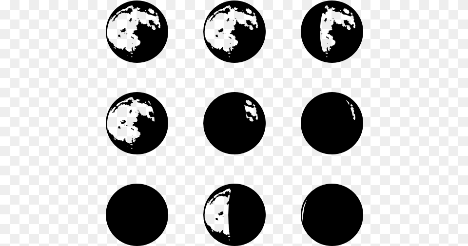 Svg Moon Phases, Gray Free Transparent Png