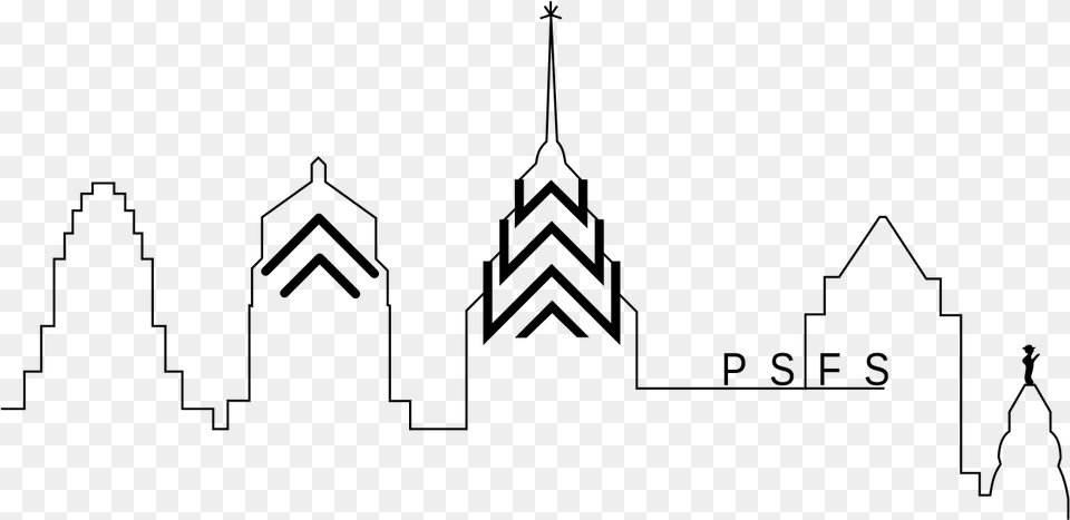 Svg Philly Skyline, Gray Png