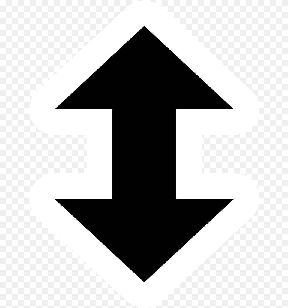 Svg Resize Double Arrow Double Arrow Drop Down, Sign, Symbol, Cross, Road Sign Free Png Download