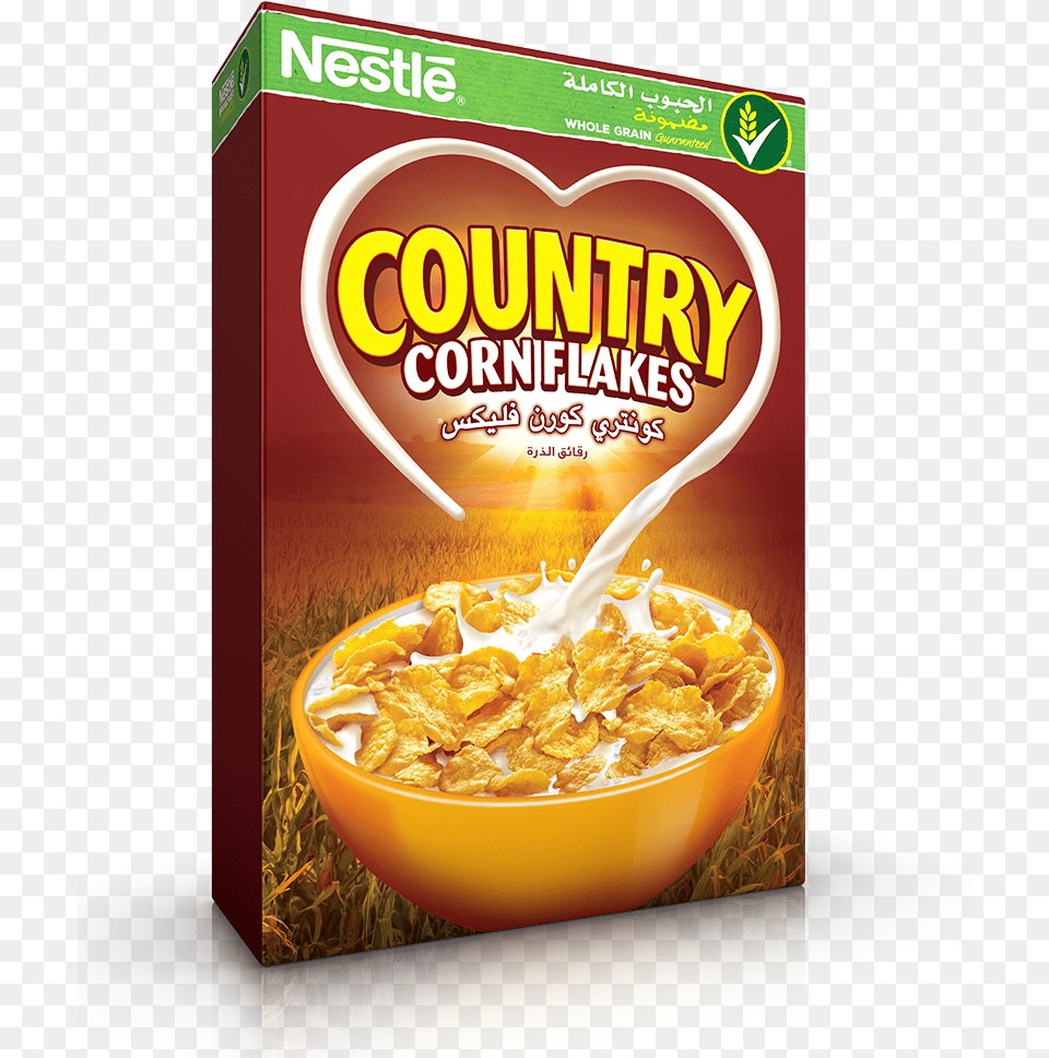 Svg Royalty Download Cereal Clipart Nestle Country Corn Flakes, Bowl, Food Png Image