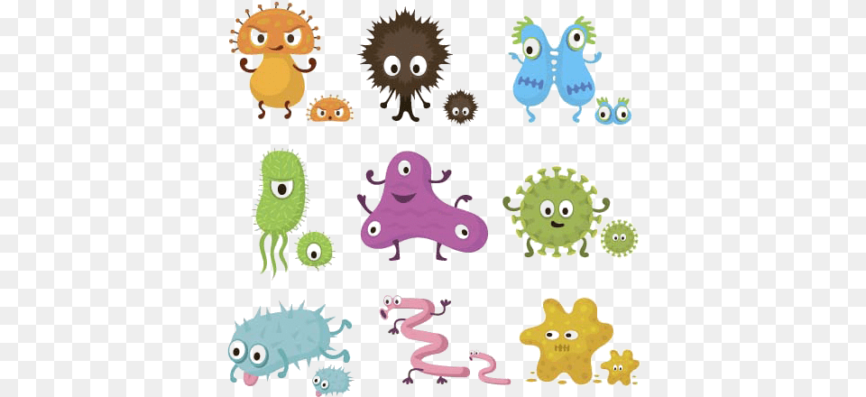 Svg Royalty Free Download Cartoon Microorganism Clip Germ Cute, Applique, Pattern, Purple, Baby Png