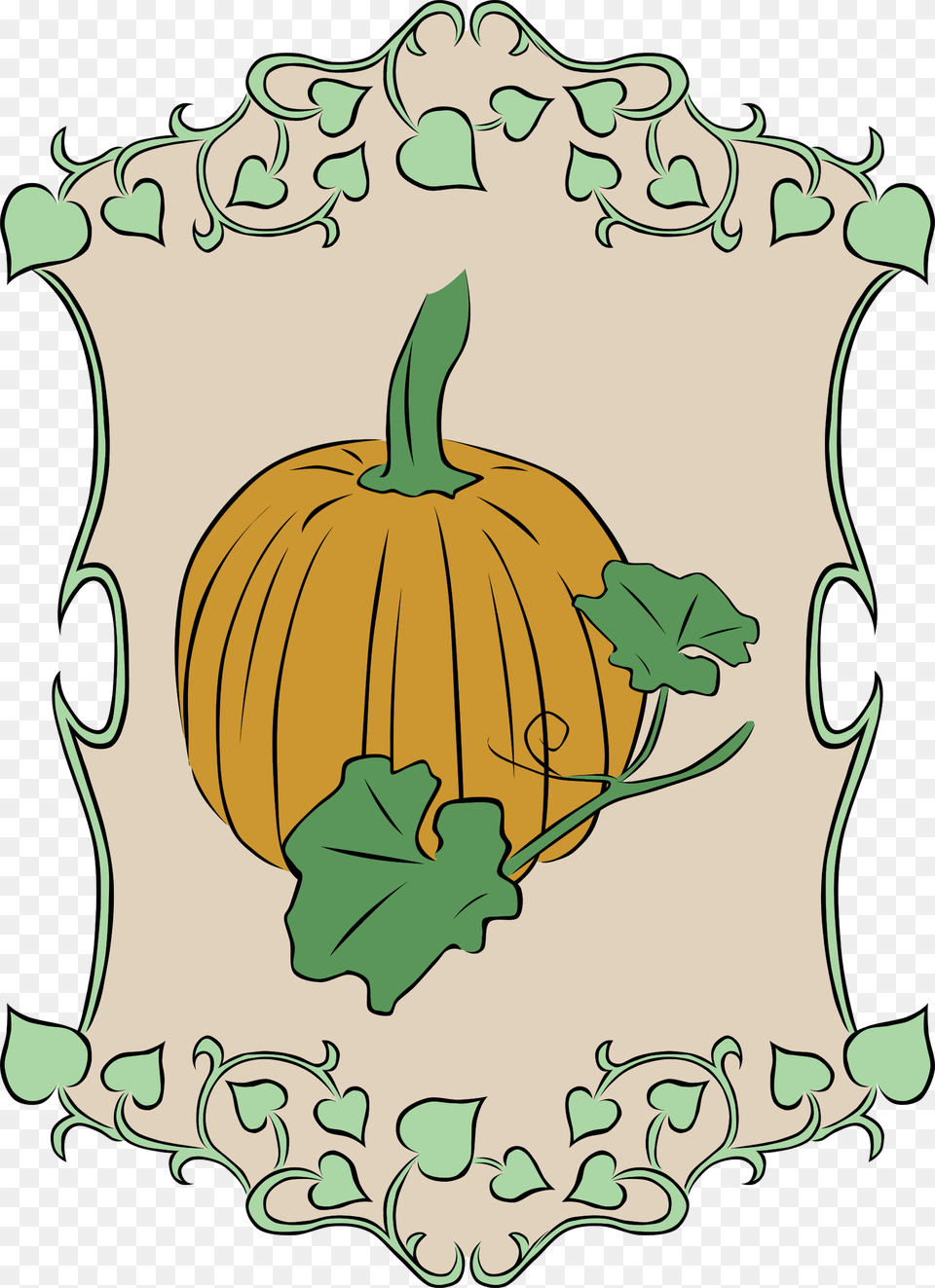 Svg Royalty Download Drawing Pumpkins Directed Poison Ivy Border Clipart, Food, Plant, Produce, Pumpkin Free Png