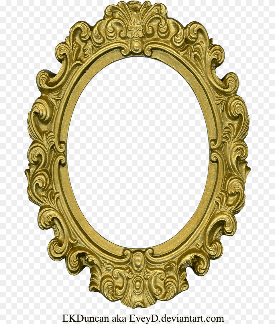 Svg Royalty Download Ornate Gold By Eveyd Round Vintage Picture Frame, Oval, Photography Free Png
