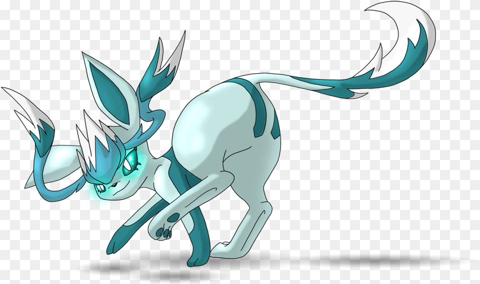 Svg Royalty Free Stock Glaceon Transparent Depressed Pokemon Glaceon Mega Evolution, Animal, Fish, Sea Life, Shark Png Image