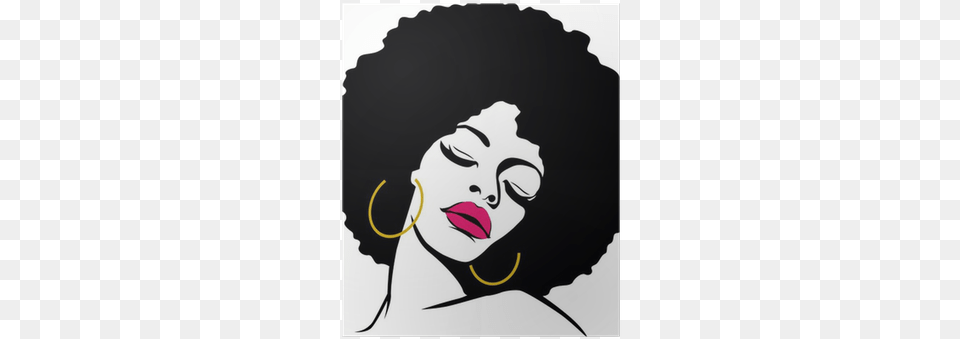 Svg Royalty Stock Hair Woman Pop Art Afro Black History Month Art, Accessories, Jewelry, Earring, Person Free Png Download