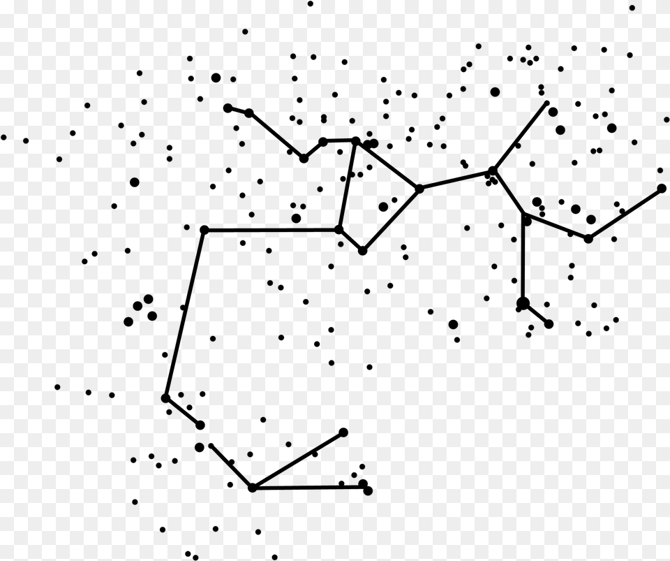 Svg Royalty Stock Collection Of Constellation Transparent Aquarius Constellation, Gray Free Png