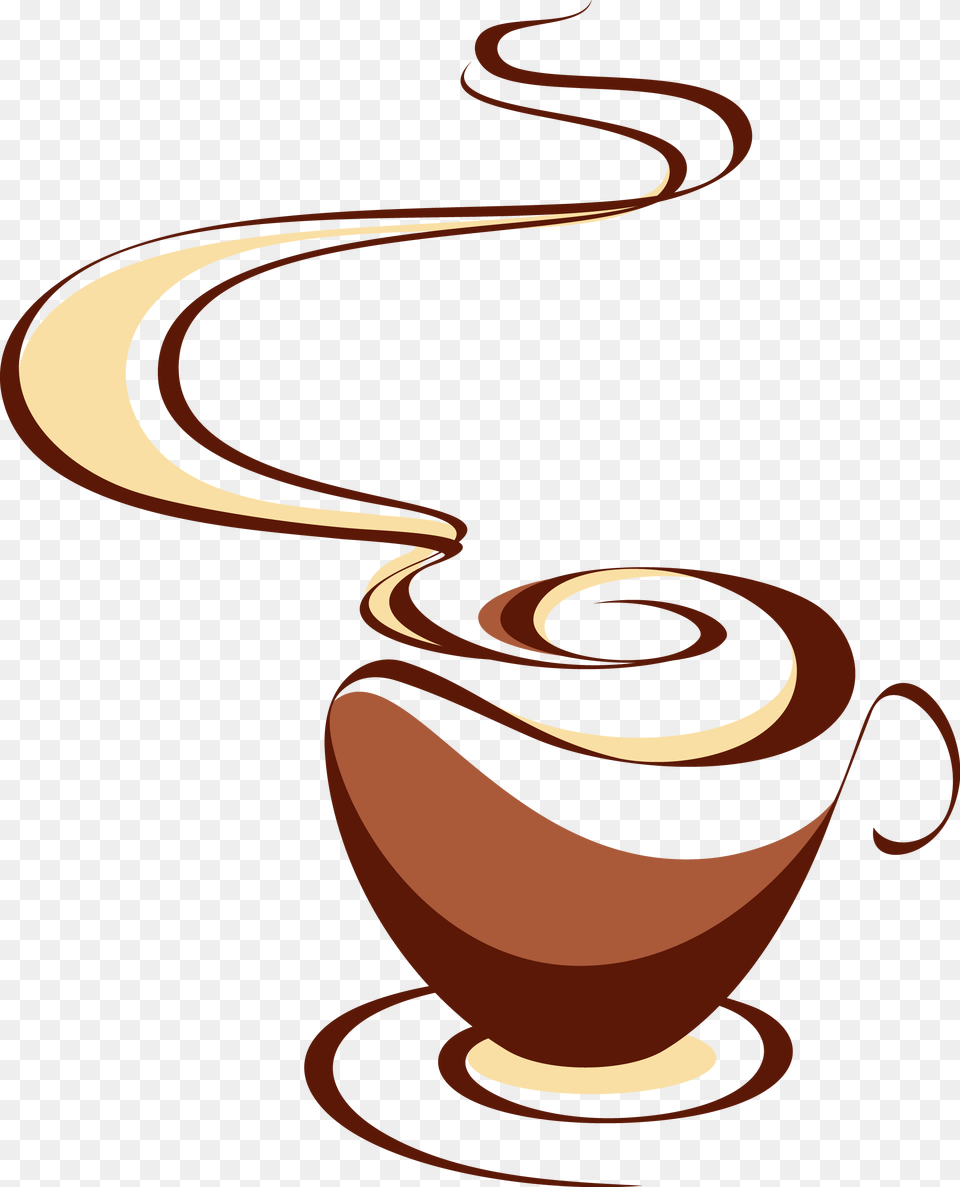 Svg Royalty Stock Cup Cappuccino Tea Hand Cup Coffee Drawing, Beverage, Coffee Cup, Latte, Smoke Pipe Free Png Download