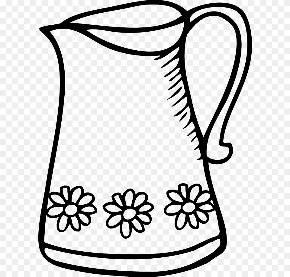 Svg Royalty Stock Jug Drawing Clip Art Milk Transprent Coloring Pages Of Jug, Lighting, Silhouette Png Image