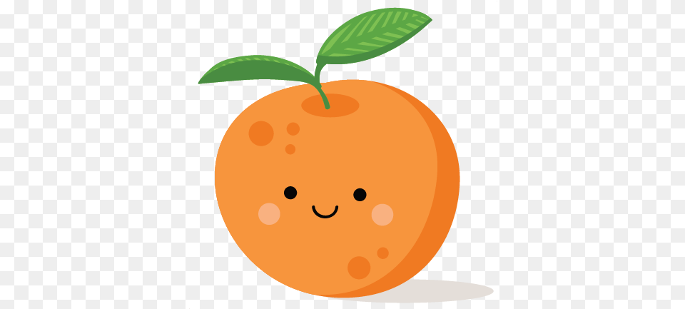 Svg Scrapbook Cut File Cute Clipart Cute Orange Clip Art, Citrus Fruit, Food, Fruit, Plant Free Png Download