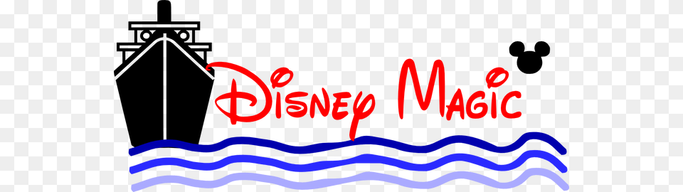 Svg Ship Sea Disney Disney Magic Cruise Disney Disney Junior, Light, Neon, Logo Free Png Download