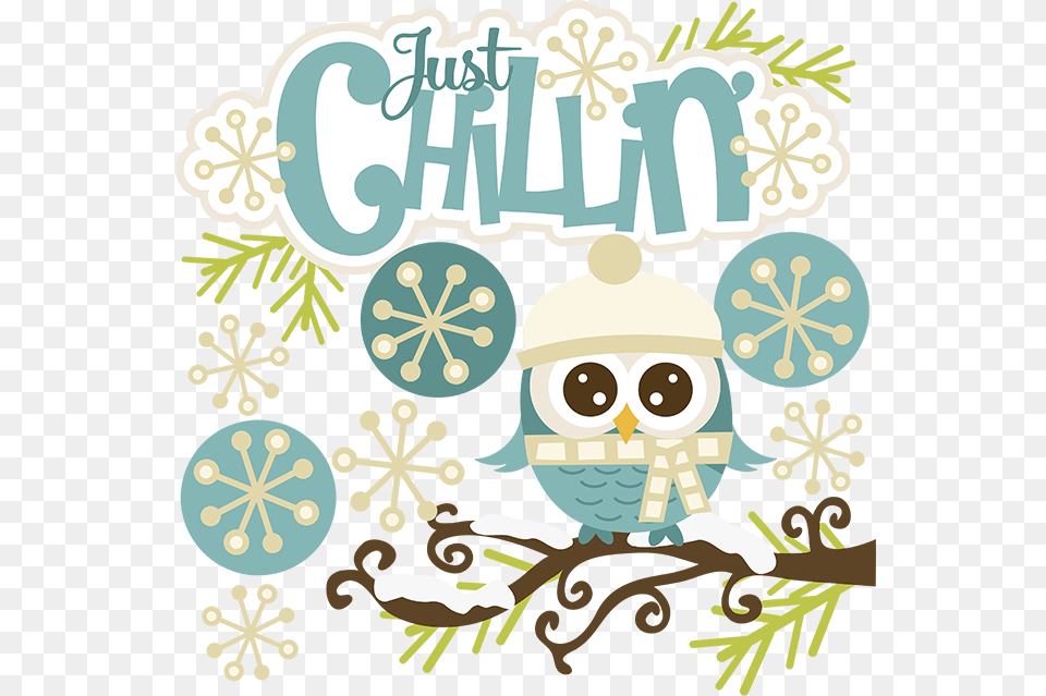 Svg Snow Svg Owl Svg Winter Svg Cute Clipart Cute Snow Winter Cute Clipart, Graphics, Art, Advertisement, Book Png Image