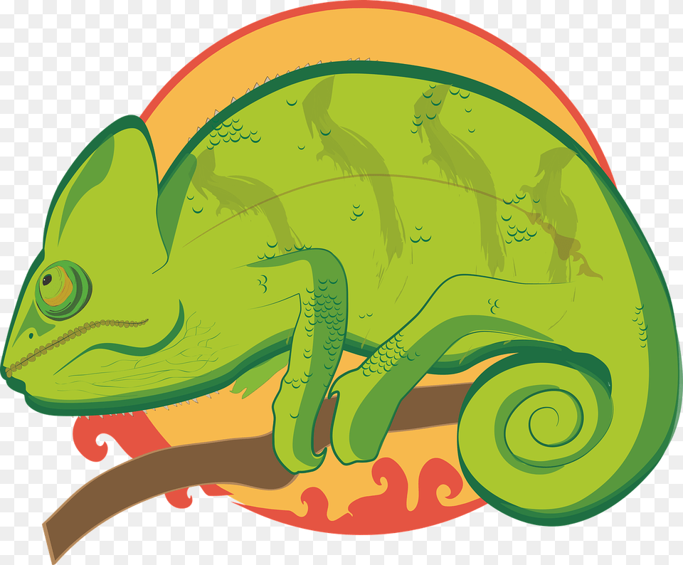 Svg Stock Chameleon Clipart Reptile Illustration, Animal, Green Lizard, Lizard, Iguana Free Png