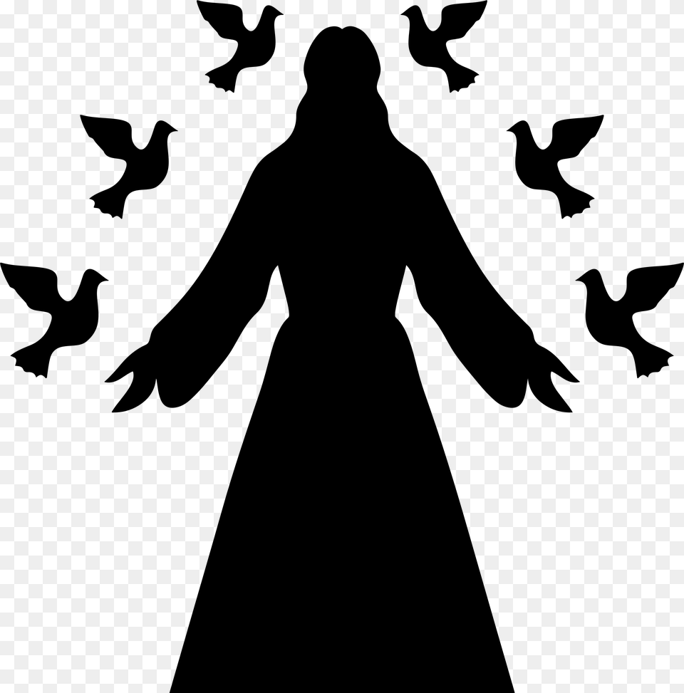 Svg Stock Christ Silhouette Clip Art At Getdrawings Christ Clipart, Gray Free Png Download