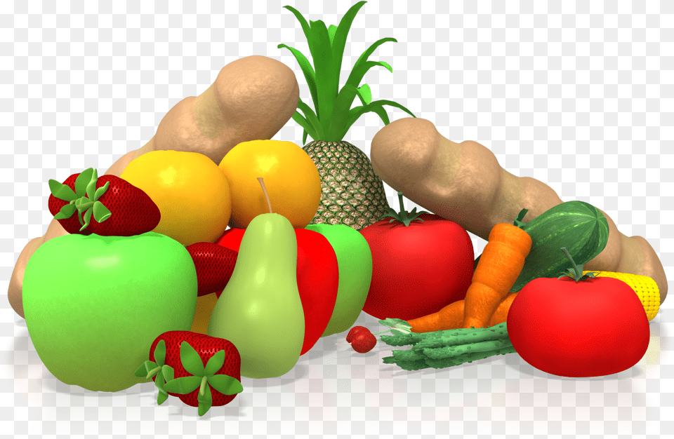 Svg Stock Diet Health Clip Art Transprent Healthy Food Clip Art, Fruit, Plant, Produce, Pineapple Free Png