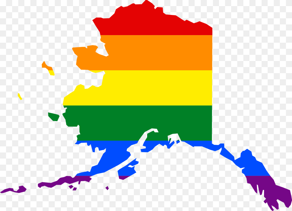 Svg Stock File Lgbt Flag Map Alaska State With Stars, Outdoors, Art, Graphics, Nature Png Image