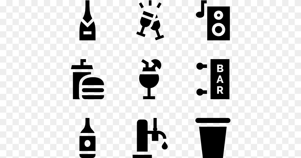 Svg Stock Icon Packs For Pubs Icons, Gray Free Png