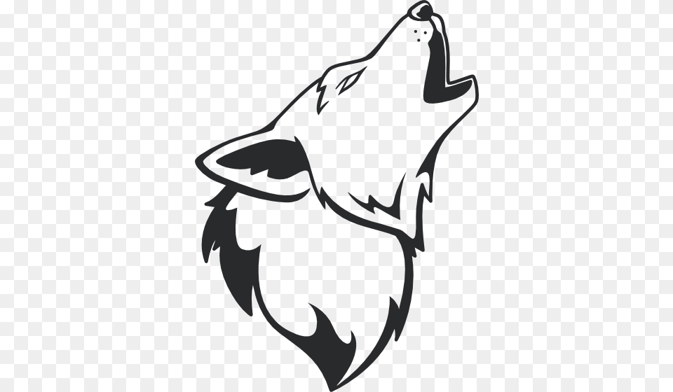 Svg Tempolate Raster 267 5jcjsid Howling Wolf Drawing Transparent, Stencil, Face, Head, Person Png Image