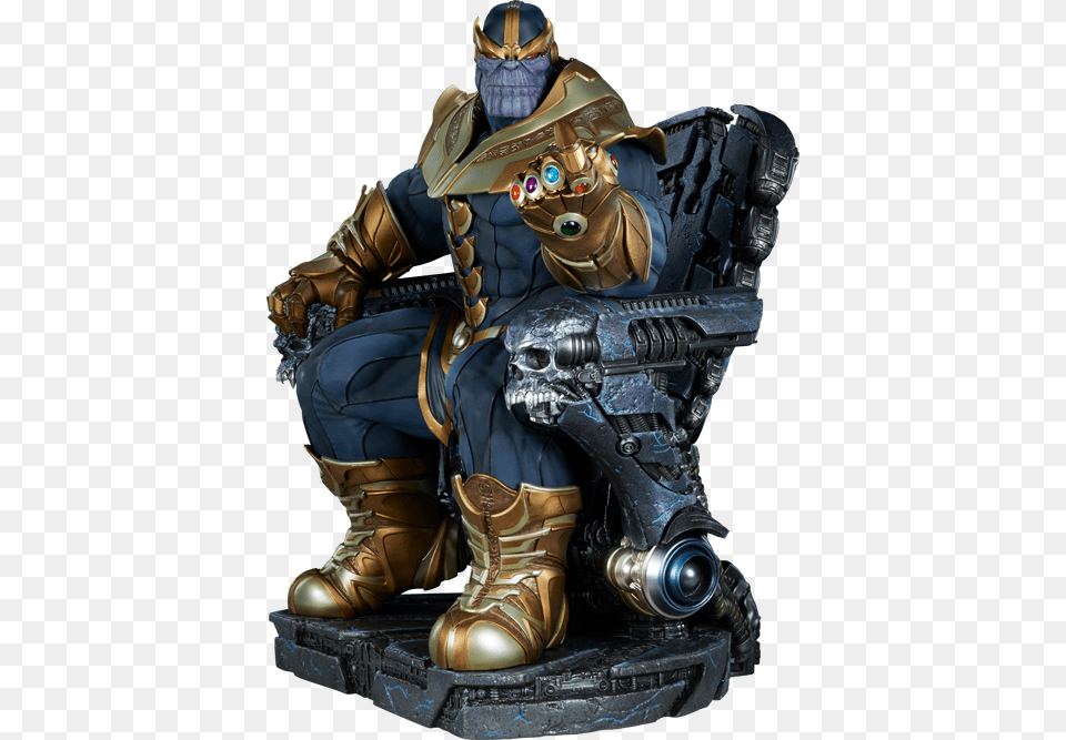 Svg Thanos On Throne Maquette Statue By Sideshow Thanos, Device, Grass, Lawn, Lawn Mower Free Png Download